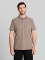 Tom Tailor Piqué Poloshirt mit Logo-Stickerei - Driftwood Taupe Tom Tailor Piqué Poloshirt mit Logo-Stickerei - Driftwood Taupe