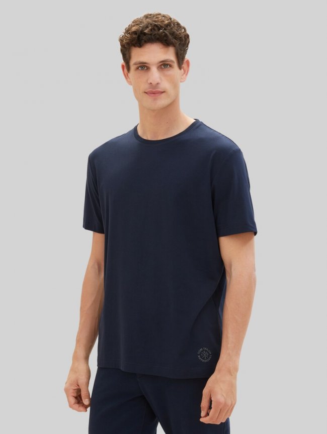 Tom Tailor Basic T-Shirts im 2er-Pack - Dark Blue Tom Tailor Basic T-Shirts im 2er-Pack - Dark Blue