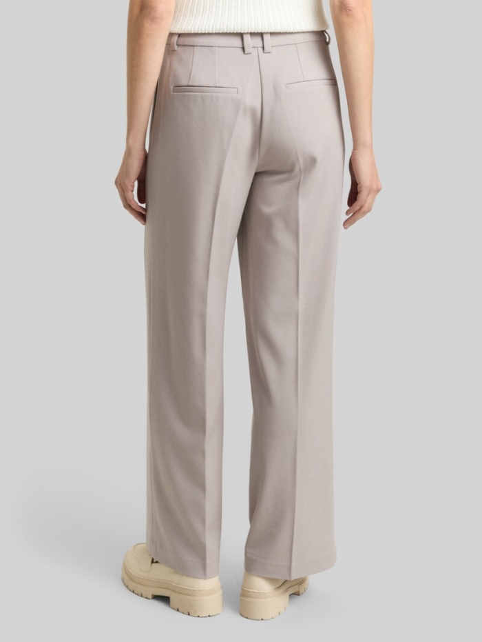 Tom Tailor TTLEA WIDE Hose mit Bügelfalte - Dark Clouds Grey Tom Tailor TTLEA WIDE Hose mit Bügelfalte - Dark Clouds Grey