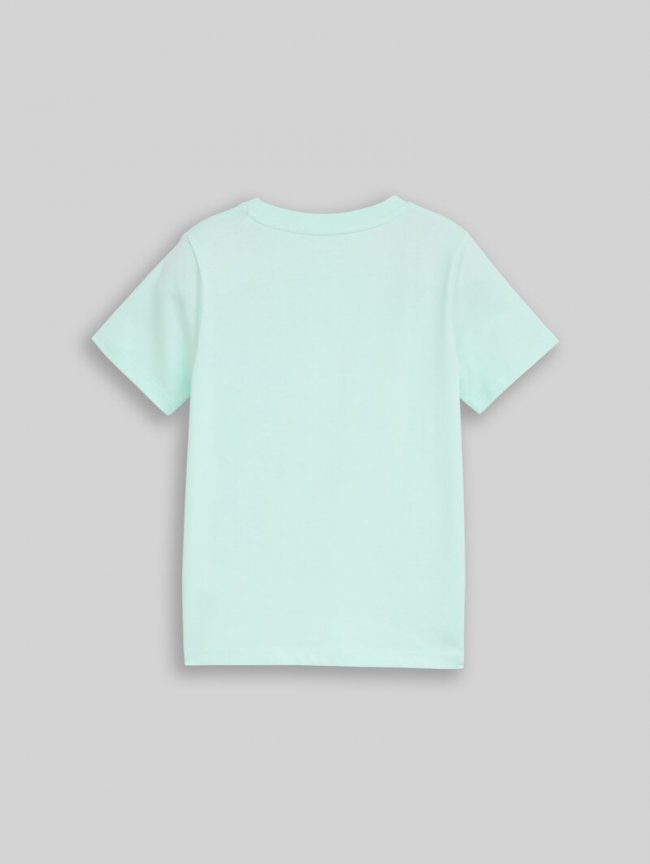Tom Tailor T-Shirt mit Fußball-Print - Light Bay Green Tom Tailor T-Shirt mit Fußball-Print - Light Bay Green
