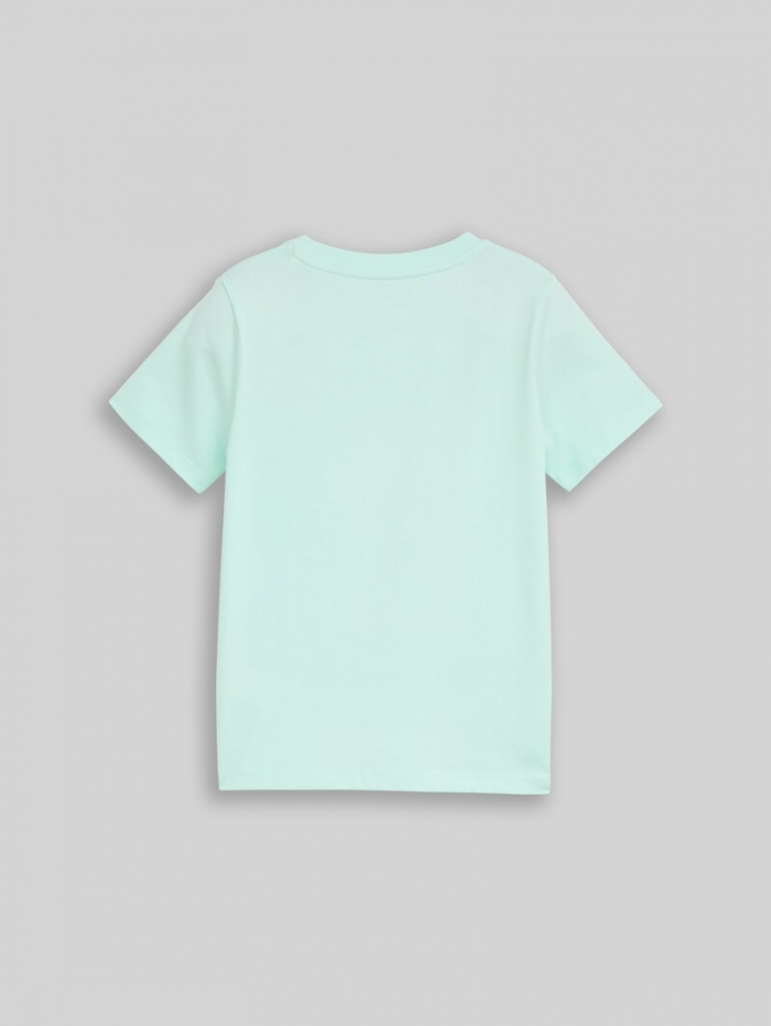Tom Tailor T-Shirt mit Fußball-Print - Light Bay Green Tom Tailor T-Shirt mit Fußball-Print - Light Bay Green