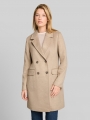 Tom Tailor Slim Fit Mantel mit Taschen - Mink Beige Melange