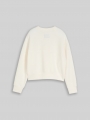 Tom Tailor Cropped Scuba Sweatshirt - Gardenia White Tom Tailor Cropped Scuba Sweatshirt - Gardenia White