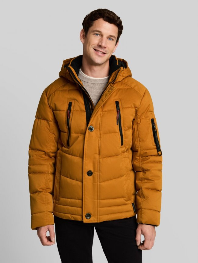 Tom Tailor Puffer-Jacke mit abnehmbarer Kapuze - Peanut Butter Brown Tom Tailor Puffer-Jacke mit abnehmbarer Kapuze - Peanut Butter Brown