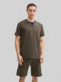 Tom Tailor Pyjama-Set mit Logo-Print und Kordelzug - Green-dark-multicolor Tom Tailor Pyjama-Set mit Logo-Print und Kordelzug - Green-dark-multicolor