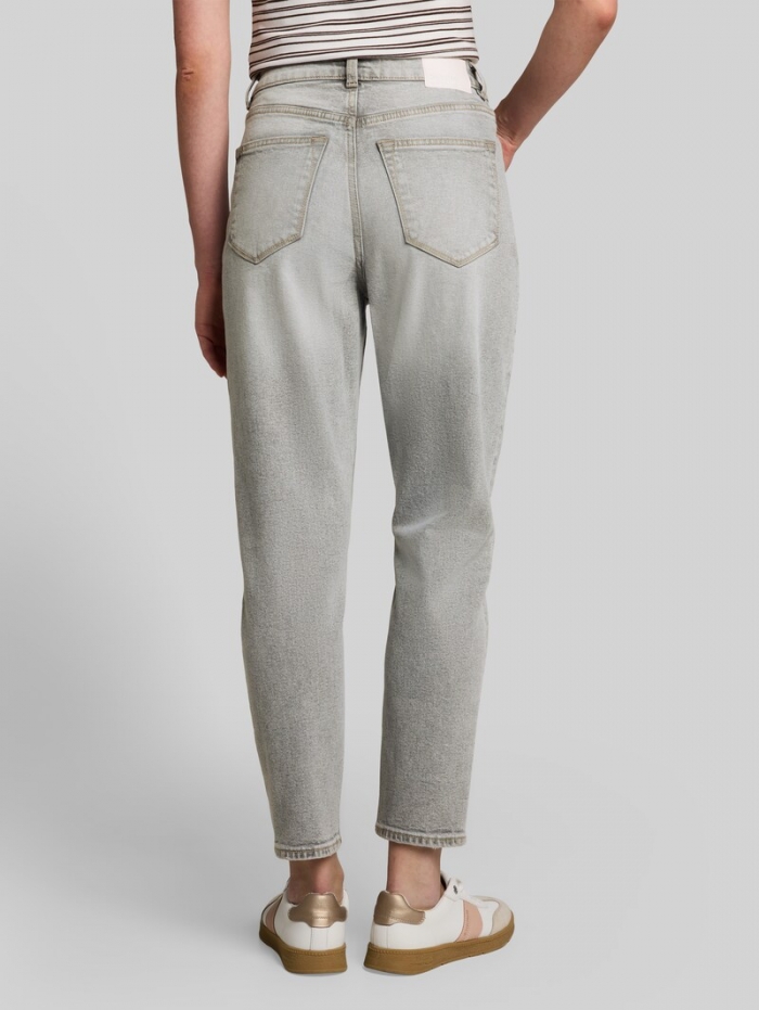 Tom Tailor TTLINLEY MOM High Waist Ankle Jeans - Used Light Stone Grey Denim