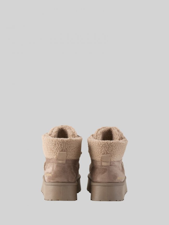 Tom Tailor Schneestiefeletten mit Fellimitat - Mud Tom Tailor Schneestiefeletten mit Fellimitat - Mud