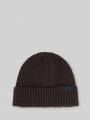 Tom Tailor Beanie Mütze mit Logo-Label - Dark Chocolate Brown Tom Tailor Beanie Mütze mit Logo-Label - Dark Chocolate Brown
