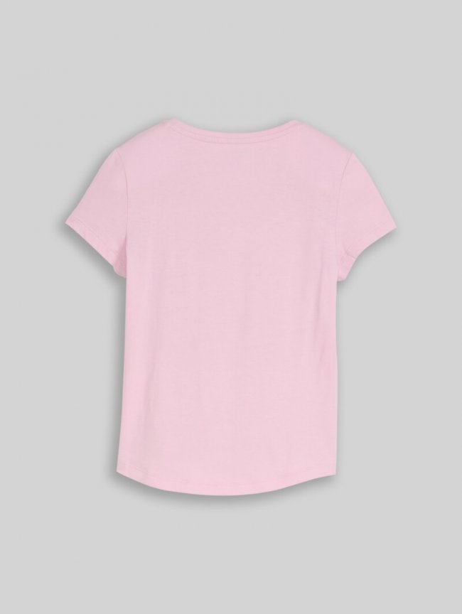 Tom Tailor T-Shirt mit V-Ausschnitt - Cold Pink Tom Tailor T-Shirt mit V-Ausschnitt - Cold Pink