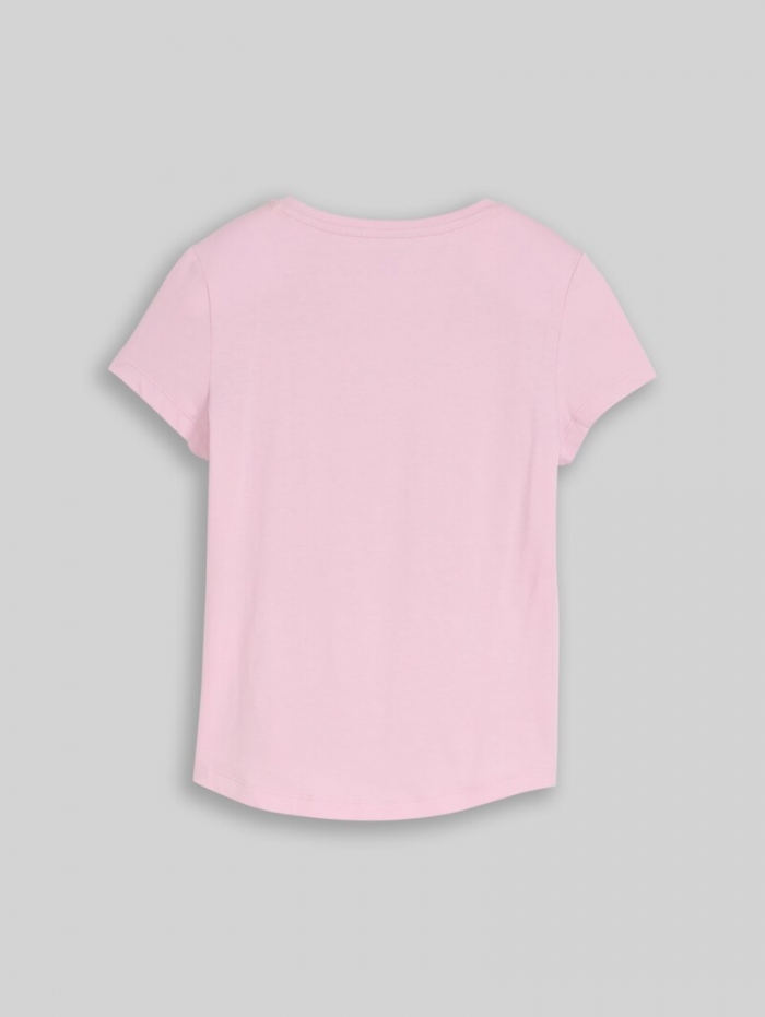 Tom Tailor T-Shirt mit V-Ausschnitt - Cold Pink Tom Tailor T-Shirt mit V-Ausschnitt - Cold Pink