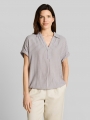 Tom Tailor Loose Fit Bluse mit Streifenmuster - Taupe Grey White Stripe Tom Tailor Loose Fit Bluse mit Streifenmuster - Taupe Grey White Stripe