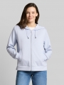 Tom Tailor Hoodie Sweatjacke aus Scuba - Soft Dusty Blue