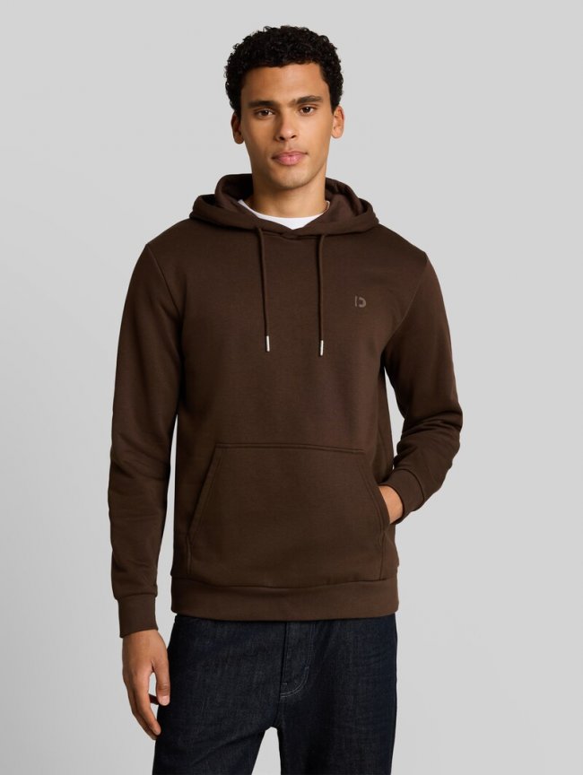 Tom Tailor Basic Hoodie Sweatshirt - Cool Dark Brown Tom Tailor Basic Hoodie Sweatshirt - Cool Dark Brown