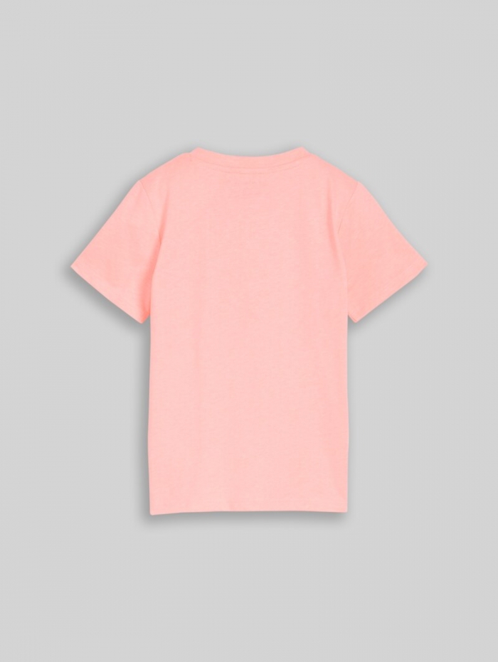 Tom Tailor T-Shirt mit Print - Soft Neon Pink Tom Tailor T-Shirt mit Print - Soft Neon Pink