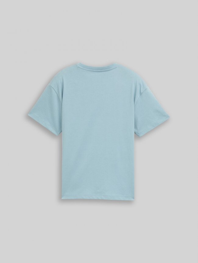 Tom Tailor Oversize T-Shirt mit Foto-Print - Light Teal Tom Tailor Oversize T-Shirt mit Foto-Print - Light Teal
