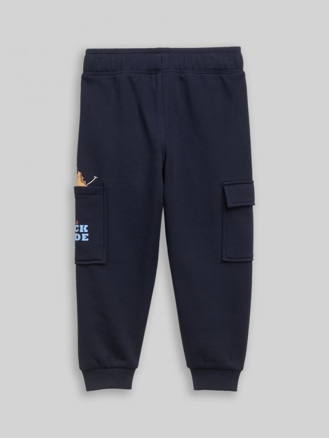 Tom Tailor Cargo Jogginghose mit Print - Sky Captain Blue Tom Tailor Cargo Jogginghose mit Print - Sky Captain Blue