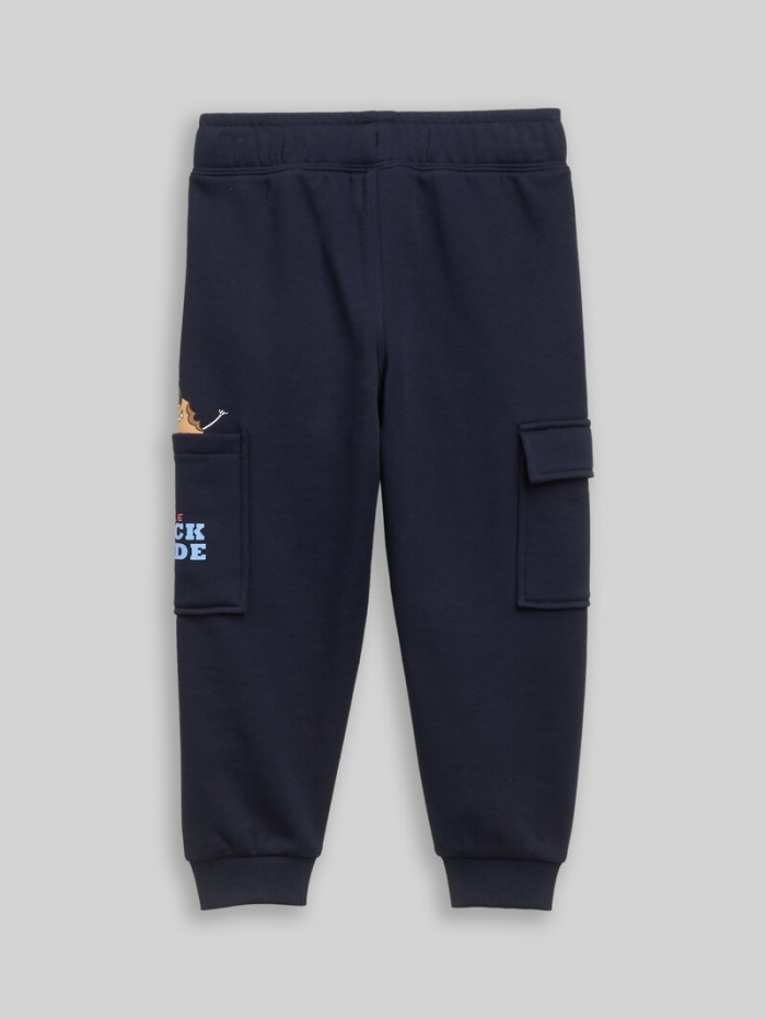 Tom Tailor Cargo Jogginghose mit Print - Sky Captain Blue Tom Tailor Cargo Jogginghose mit Print - Sky Captain Blue