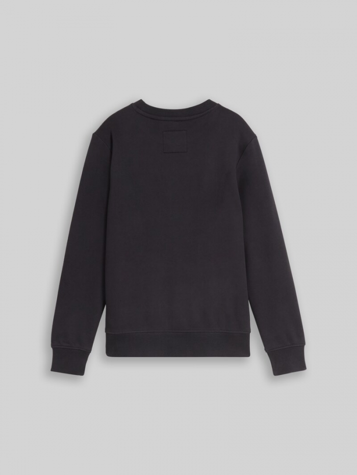 Tom Tailor Basic Sweatshirt mit Print - Coal Grey