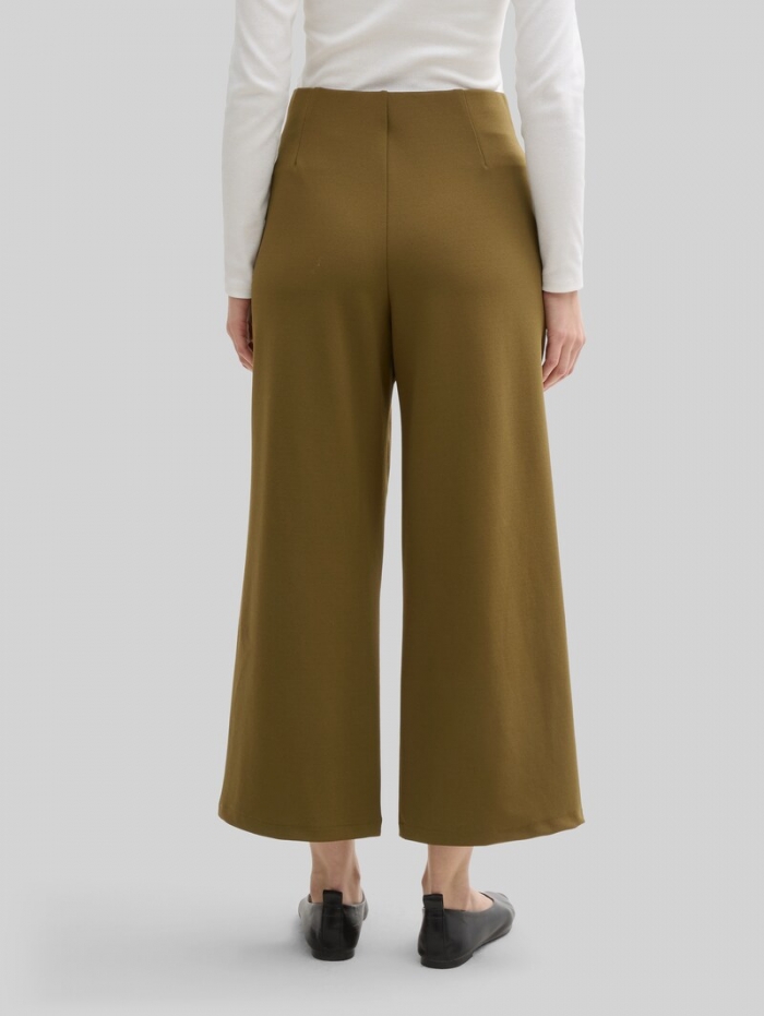 Tom Tailor High Waist Culotte Hose - Golden Olive Green Tom Tailor High Waist Culotte Hose - Golden Olive Green