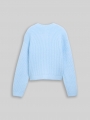 Tom Tailor Cosy Cardigan mit Rundhalsausschnitt - Light Cloudy Blue Tom Tailor Cosy Cardigan mit Rundhalsausschnitt - Light Cloudy Blue