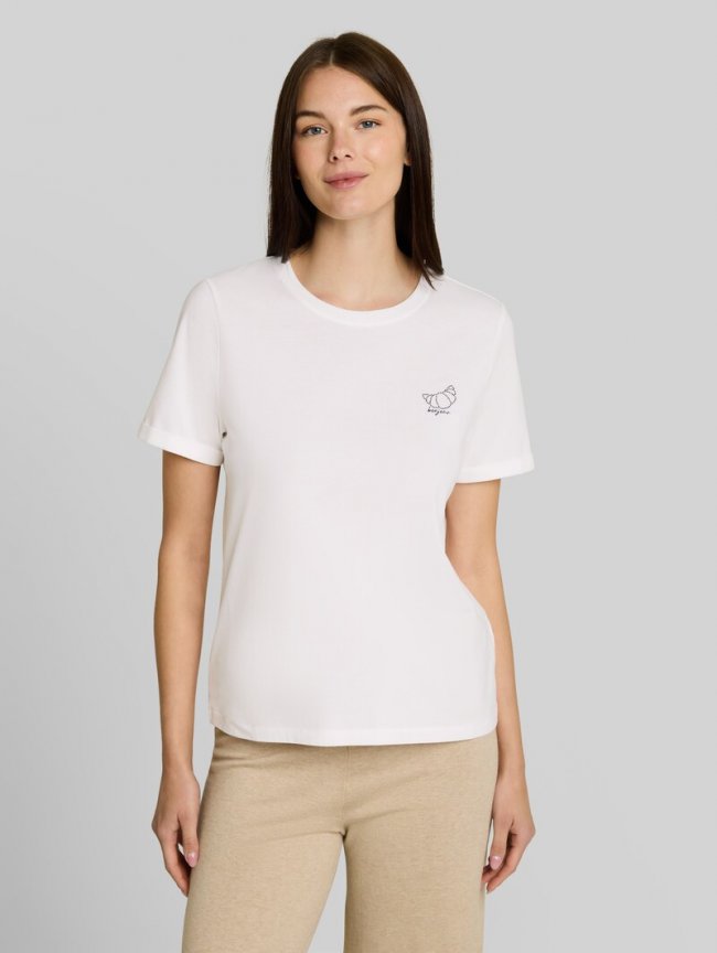 Tom Tailor T-Shirt mit Print - Whisper White Tom Tailor T-Shirt mit Print - Whisper White