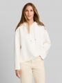 Tom Tailor Loose Fit Scuba Hoodie Sweatshirt mit Stickerei - Off White Tom Tailor Loose Fit Scuba Hoodie Sweatshirt mit Stickerei - Off White