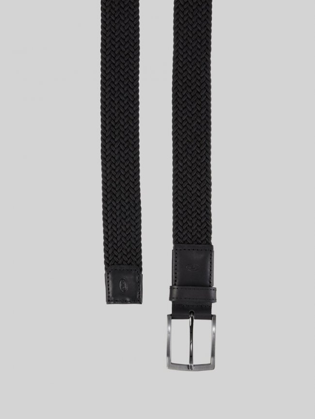 Tom Tailor TTJAMIE Elastischer Flechtgürtel mit eckiger Dornschließe - Black Uni Tom Tailor TTJAMIE Elastischer Flechtgürtel mit eckiger Dornschließe - Black Uni