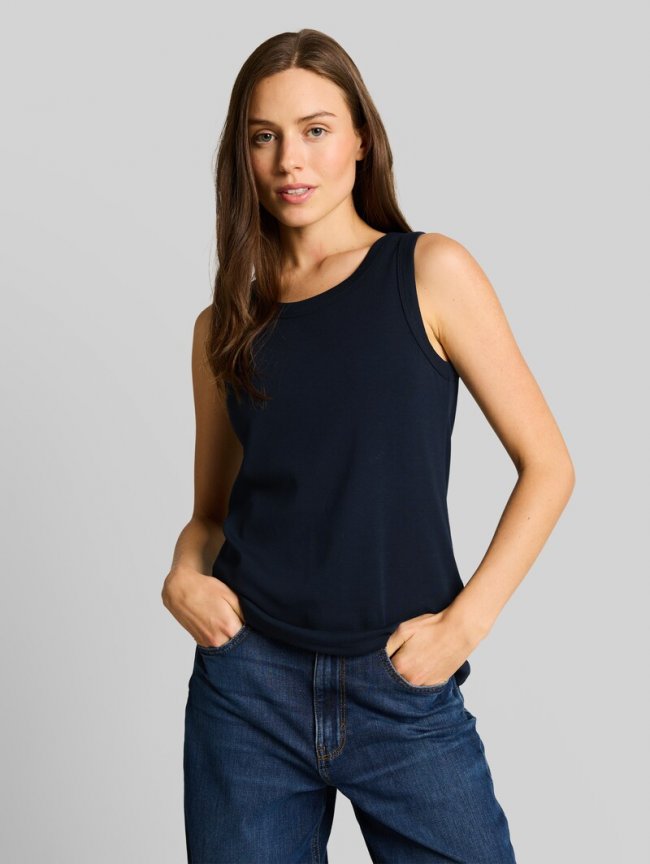 Tom Tailor Basic Top mit Stretch - Sky Captain Blue Tom Tailor Basic Top mit Stretch - Sky Captain Blue