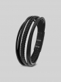 Tom Tailor Gliederarmkette aus Edelstahl schwarz - Black Tom Tailor Gliederarmkette aus Edelstahl schwarz - Black