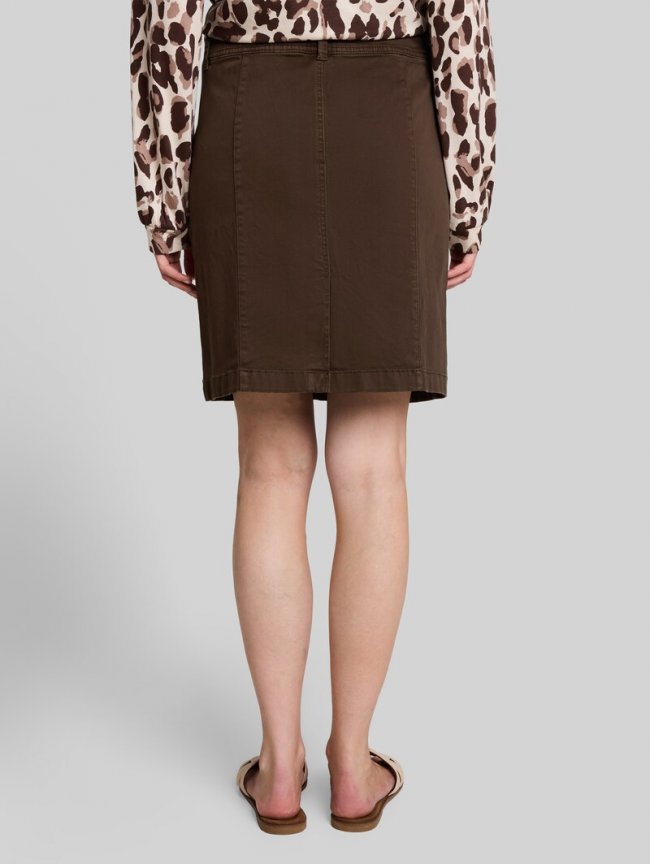 Tom Tailor Twill-Rock mit Taschen - Java Dark Brown Tom Tailor Twill-Rock mit Taschen - Java Dark Brown