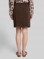 Tom Tailor Twill-Rock mit Taschen - Java Dark Brown