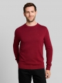 Tom Tailor Basic Strickpullover aus Baumwolle - Carlet Red Melange Tom Tailor Basic Strickpullover aus Baumwolle - Carlet Red Melange