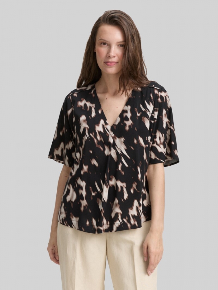 Tom Tailor Bluse mit Muster - Blurry Animal Design Tom Tailor Bluse mit Muster - Blurry Animal Design