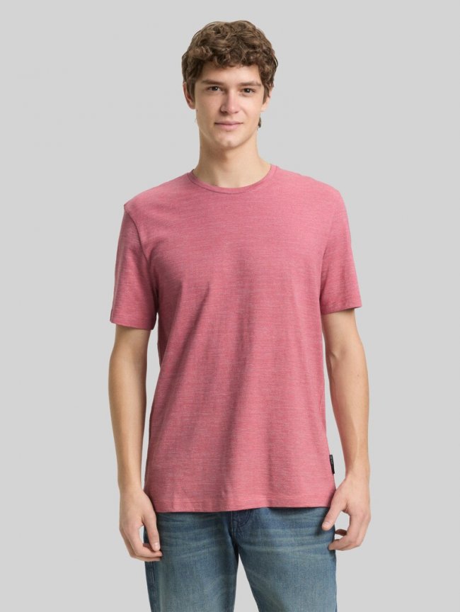 Tom Tailor T-Shirt in Melange-Optik - Baroque Rose Melange Tom Tailor T-Shirt in Melange-Optik - Baroque Rose Melange