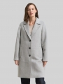 Tom Tailor Wollmantel mit Eingriffstaschen - Medium Silver Grey Melange