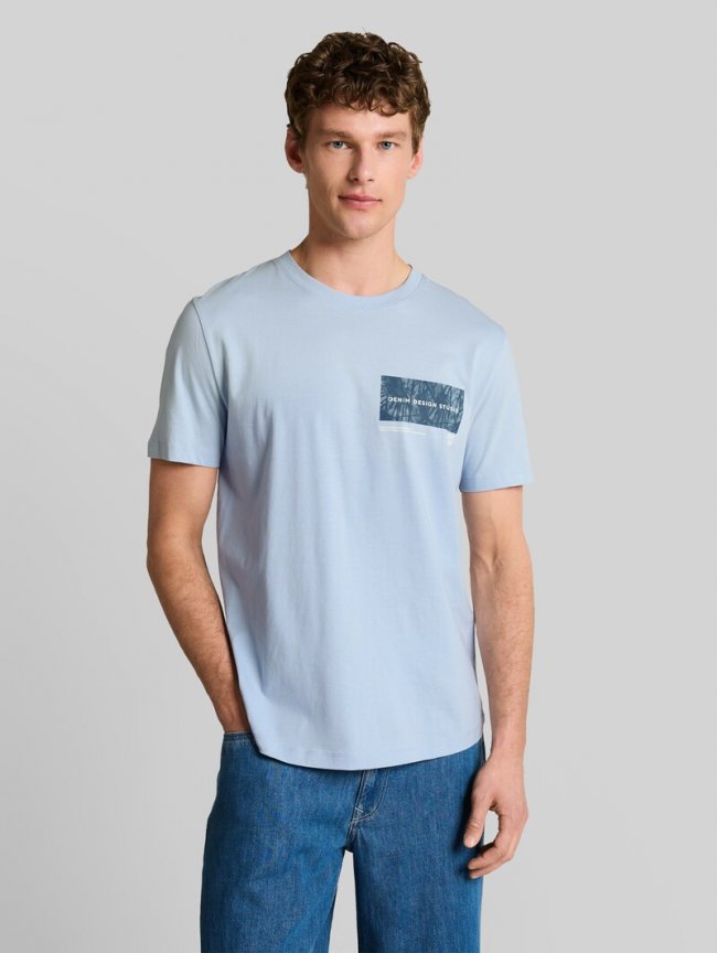 Tom Tailor T-Shirt mit Print - Smart Light Blue Tom Tailor T-Shirt mit Print - Smart Light Blue