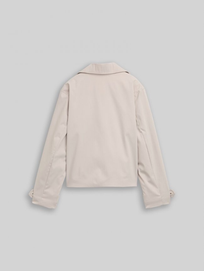 Tom Tailor Trenchcoat mit wasserabweisender Funktion - Cloud Grey Tom Tailor Trenchcoat mit wasserabweisender Funktion - Cloud Grey