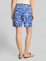 Tom Tailor Loose Fit Bermuda Shorts mit Leinenanteil - Blue Flower Tile Design Tom Tailor Loose Fit Bermuda Shorts mit Leinenanteil - Blue Flower Tile Design