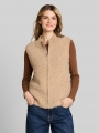 Tom Tailor Bouclé Pullunder mit Reißverschluss - Gravel Beige Melange Tom Tailor Bouclé Pullunder mit Reißverschluss - Gravel Beige Melange