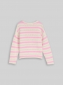 Tom Tailor Cropped Strickpullover mit Streifenmuster - Light Rose Stripe Tom Tailor Cropped Strickpullover mit Streifenmuster - Light Rose Stripe