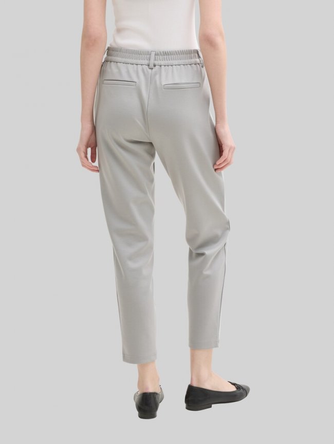 Tom Tailor Relaxed Fit Hose mit elastischem Bund - Grey Fog Tom Tailor Relaxed Fit Hose mit elastischem Bund - Grey Fog
