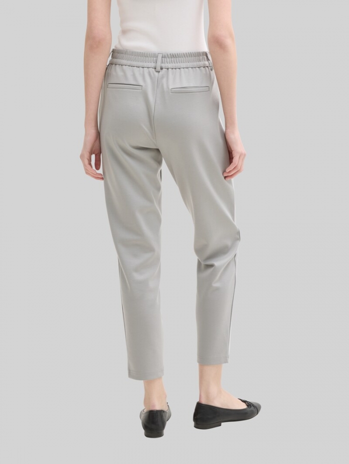 Tom Tailor Relaxed Fit Hose mit elastischem Bund - Grey Fog Tom Tailor Relaxed Fit Hose mit elastischem Bund - Grey Fog