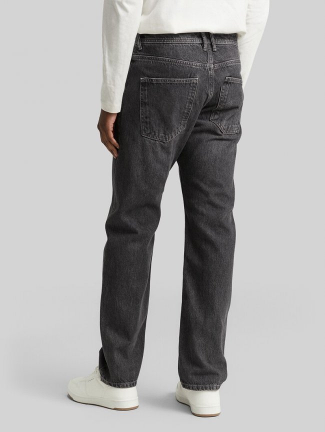 Tom Tailor TTWAYLEN RELAXED Jeans - Used Dark Stone Grey Denim Tom Tailor TTWAYLEN RELAXED Jeans - Used Dark Stone Grey Denim