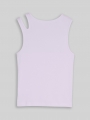 Tom Tailor Ripp Tanktop mit Cut-Outs - Cool Lilac