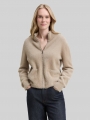 Tom Tailor Cardigan aus Federgarn - Soft Taupe Grey Tom Tailor Cardigan aus Federgarn - Soft Taupe Grey