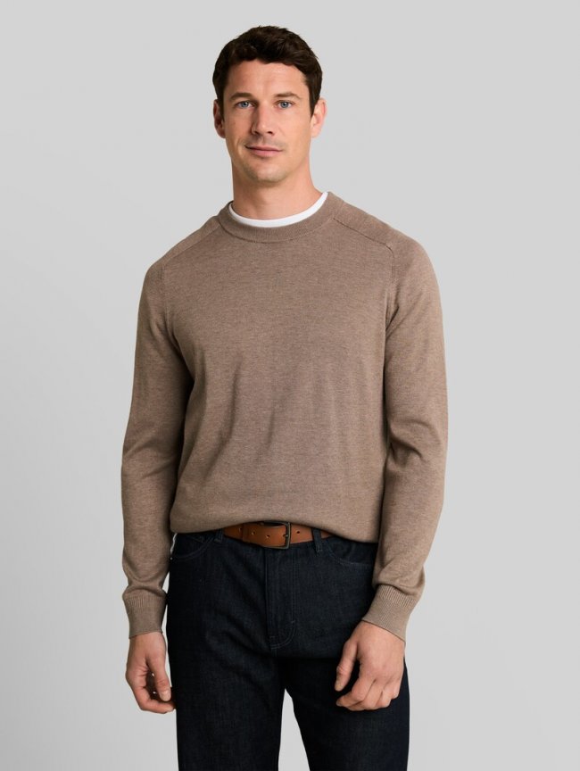 Tom Tailor Strickpullover mit Seidenanteil - Driftwood Taupe Tom Tailor Strickpullover mit Seidenanteil - Driftwood Taupe