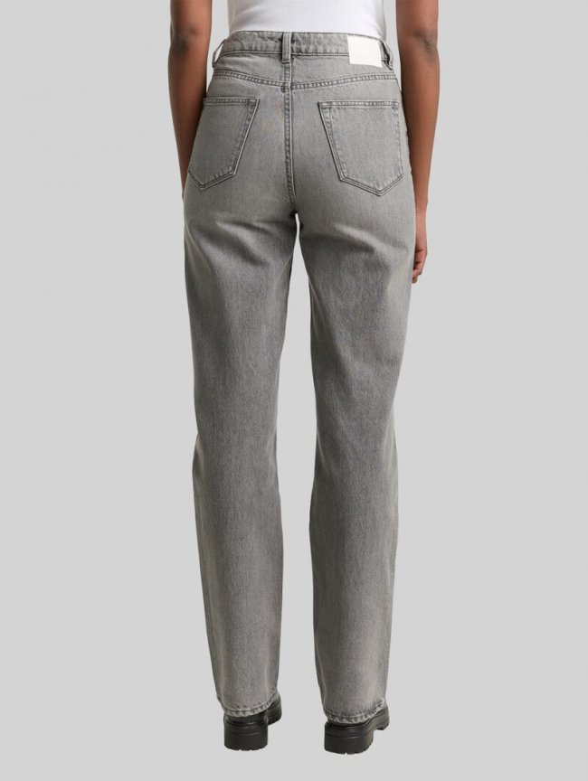 Tom Tailor TTELIN STRAIGHT Jeans - Used Mid Stone Grey Denim Tom Tailor TTELIN STRAIGHT Jeans - Used Mid Stone Grey Denim