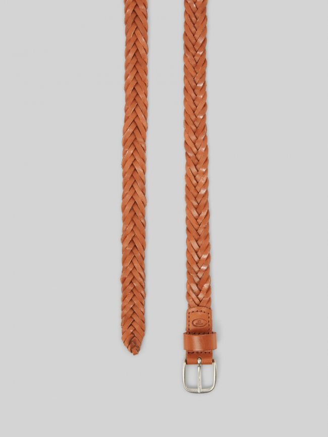 Tom Tailor TTCLAUDETTE Flechtgürtel aus Leder - Light Brown Uni Tom Tailor TTCLAUDETTE Flechtgürtel aus Leder - Light Brown Uni