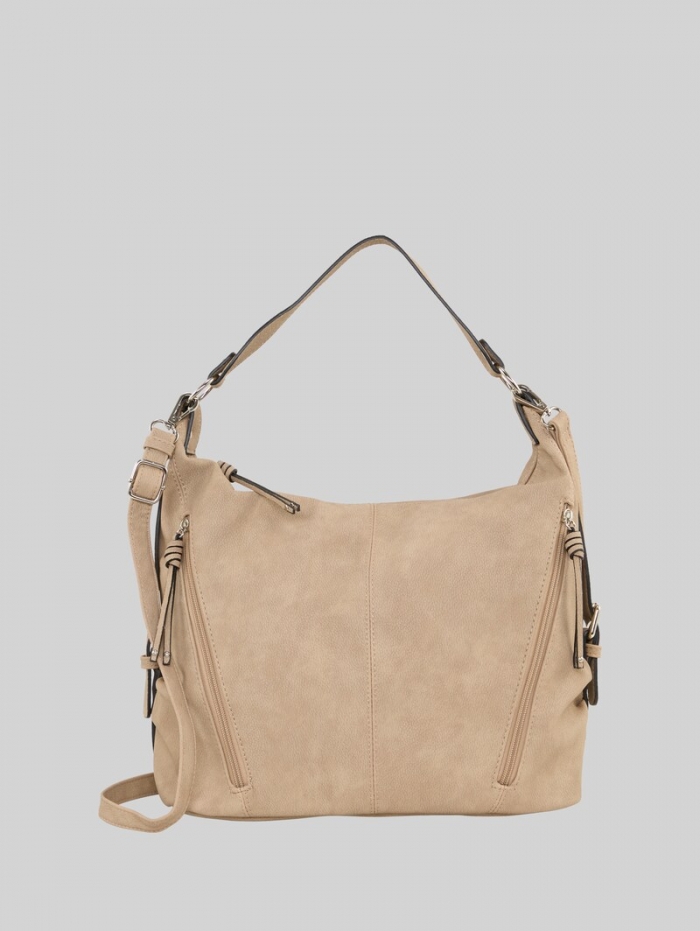 Tom Tailor TTCAIA Beuteltasche aus Lederimitat - Taupe / Taupe Tom Tailor TTCAIA Beuteltasche aus Lederimitat - Taupe / Taupe