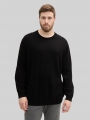 Tom Tailor Plus Size - Strickpullover mit Logo Stickerei - Black Tom Tailor Plus Size - Strickpullover mit Logo Stickerei - Black